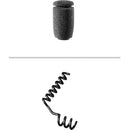 Audio-Technica ES933 Miniature Cardioid Condenser Hanging Microphone w/In-Line XLR Power Module (Black)