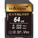 Exascend EX64GSDU2 Catalyst UHS-II SDXC Memory Card - 64GB