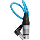 Kondor Blue KB-MNXLR-RA17 Right-Angle Mini-XLR Male To XLR Female Cable (Blue) - 17in