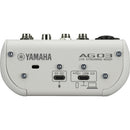 Table de mixage 3 canaux et interface audio USB Yamaha AG03MK2 (blanche)