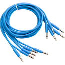 iConnectivity Cre8audio BLNOODLE300 Nazca Noodles Eurorack-Style Patch Cables (Baby Blue, 2-Pack) - 9.8ft