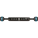 Kondor Blue KB-MAGICARM-EXT8-BK Cine Magic Arm Extension Bar With Dual Ball Heads (Raven Black) - 8in