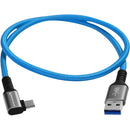 Kondor Blue KB-USBCA-RA-2 USB-A to USB-C 3.0 Right Angle Cable - 2ft (Blue)