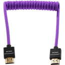 Kondor Blue KB-FHDMI-M212-P Gerald Undone MK2 Coiled High-Speed HDMI Cable (Purple) - 12in To 24in