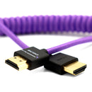 Kondor Blue KB-FHDMI-M212-P Gerald Undone MK2 Coiled High-Speed HDMI Cable (Purple) - 12in To 24in