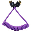 Kondor Blue KB-FHDMI-M212-P Gerald Undone MK2 Coiled High-Speed HDMI Cable (Purple) - 12in To 24in
