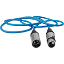 Kondor Blue KB-MXLR-F-5 3-Pin XLR Male To 3-Pin XLR Female Audio Cable - 5in
