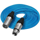 Kondor Blue KB-MXLR-F-10 3-Pin XLR Male To 3-Pin XLR Female Audio Cable - 10ft