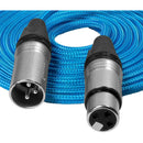 Kondor Blue KB-MXLR-F-10 3-Pin XLR Male To 3-Pin XLR Female Audio Cable - 10ft