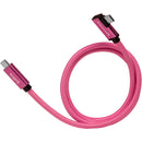 Kondor Blue KB-USBC-RA36-J iJustine Male USB-C 3.2 Gen 2 Right Angle Cable - 3in (Pink)