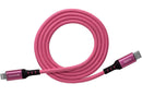 Kondor Blue KB-LIGHTC-J iJustine Lightning To USB-C Charge And Sync Cable (Pink) - 3.3in