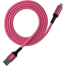 Kondor Blue KB-LIGHTA-J iJustine Lightning To USB-A Charge And Sync Cable (Pink) - 3.3ft