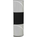 Vicoustic VICB04912 VicTotem Ultra VMT Pièges à basses acoustiques (noir avec extrémités en bois blanc mat)