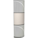 Vicoustic VICB04914 VicTotem Ultra VMT Pièges à basses acoustiques (gris clair avec extrémités en bois blanc mat)