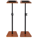 On-Stage SMS7500RB Wood Studio Monitor Stands - Pair (Rosewood)