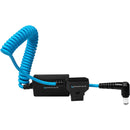 Câble spiralé Kondor Blue KB-DCTAP-195 D-Tap vers 19,5 V CC régulé pour Sony FX9/FX6