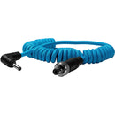Kondor Blue KB-DC21-135-RA Locking DC 2.1mm To Right-Angle DC 1.35mm Coiled Cable