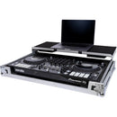 Headliner HL10010 Flight Case avec plate-forme pour ordinateur portable et roues pour Pioneer DJ DDJ-FLX10 et DDJ-1000SRT (argent et noir)