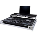 Headliner HL10010 Flight Case avec plate-forme pour ordinateur portable et roues pour Pioneer DJ DDJ-FLX10 et DDJ-1000SRT (argent et noir)