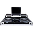 Headliner HL10010 Flight Case avec plate-forme pour ordinateur portable et roues pour Pioneer DJ DDJ-FLX10 et DDJ-1000SRT (argent et noir)