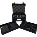 Gator SH-MICCASEW07 Molded Case with Drops for 7 Wireless Microphones and TSA-Approved Latches