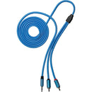 Kondor Blue KB-35-DMRCA-6 Dual Male RCA To 3.5mm Stereo TRS Audio Cable - 6ft
