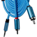 Kondor Blue KB-35-DMRCA-6 Dual Male RCA To 3.5mm Stereo TRS Audio Cable - 6ft