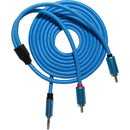 Kondor Blue KB-35-DMRCA-6 Dual Male RCA To 3.5mm Stereo TRS Audio Cable - 6ft