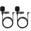 Ensemble de microphones cravate omnidirectionnels Hollyland OLM02P2 (lot de 2)