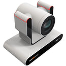 Caméra PTZ BZB Gear BG-ADAMO-JRND30X-W NDI|HX3 pour diffusion en direct avec suivi automatique, affichage du temps et zoom 30x (blanche)