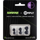 Shure EACYF1-6KIT 100 Series Comply Foam Sleeves For Shure Earphones (Black)