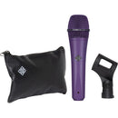 Microphone dynamique supercardioïde portatif personnalisé Telefunken M80 (corps violet, grille violette)