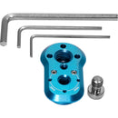 Kondor Blue KB-ML-M Mini Lock Quick Release System (Male Plate Only, Blue)