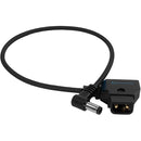 Câble coudé droit Kondor Blue KB-DCTAP-RA15S-BK vers prise CC 2,5 mm (noir corbeau) - 38 cm