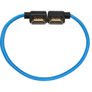 Kondor Blue KB-FHDMI-12RA-LA Right-Angle To Left-Angle High-Speed HDMI Cable (Kondor Blue) - 12in