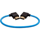 Kondor Blue KB-FHDMI-12RA-LA Right-Angle To Left-Angle High-Speed HDMI Cable (Kondor Blue) - 12in