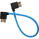 Kondor Blue KB-FHDMI-12RA-LA Right-Angle To Left-Angle High-Speed HDMI Cable (Kondor Blue) - 12in