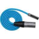 Kondor Blue KB-MINIMXLR3 Mini-XLR Male To XLR Male Audio Cable (Blue) - 3ft