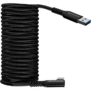Câble USB-A vers USB-C 3.0 coudé - 3 m (noir) KB-USBCA-RA-10-BK