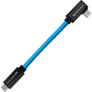 Kondor Blue KB-USBC32-RA-5 USB-C 3.2 Gen 2 Straight to Right-Angle (Kondor Blue) - 5in