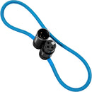 Kondor Blue KB-MXLRF16 Straight Low-Profile Right-Angle XLR Cable (Blue) - 16in