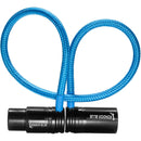 Kondor Blue KB-MXLRF16 Straight Low-Profile Right-Angle XLR Cable (Blue) - 16in