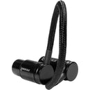 Kondor Blue KB-MXLRF8-BK Straight Low-Profile Right-Angle XLR Cable (Black) - 8in