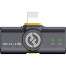 Hollyland LARK M2 LIGHTNING 2-Person Wireless Microphone System with Lightning Connector 2.4 GHz (Black)