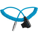 Kondor Blue KB-DTAP-FLEMO2P Coiled D-Tap To Female 2-Pin LEMO-Type Power Cable For RED KOMODO - 14in To 29in