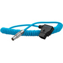 Kondor Blue KB-DTAP-FLEMO2P Coiled D-Tap To Female 2-Pin LEMO-Type Power Cable For RED KOMODO - 14in To 29in