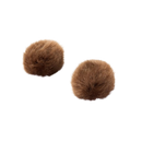 DPA AIR1-BROWN-S Pare-vent miniature universel en fourrure (petit, marron) - Lot de 2