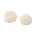 DPA AIR1-OFFWHITE-S Pare-vent miniature universel en fourrure (petit, blanc cassé) - Lot de 2
