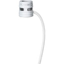 Shure WL185MW / C-LM3 Microphone lavalier cardioïde à profil bas avec connecteur LEMO à 3 broches (blanc)
