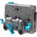 Kondor Blue KB-PROGMP Pro Battery Plate With Swiveling Rod Block (Gold Mount, Space Gray)